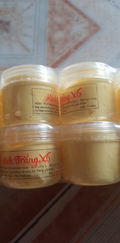 Kem x6 dưỡng trắng da toàn thân.