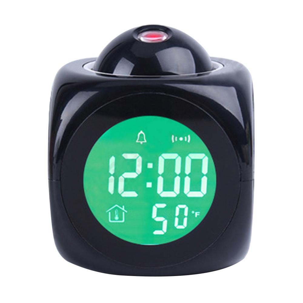 Electronic Alarm Clock Multi-function Digital Projection Alarm Clock LED Temperature Display for Home Bedroom Decoration