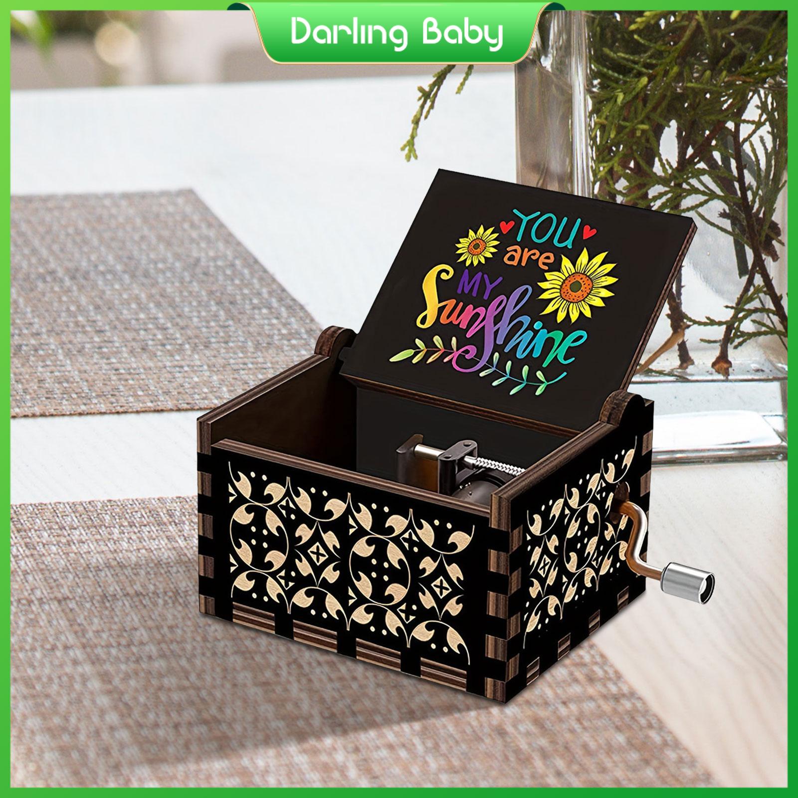 Darling Baby You Are My Sunshainemusic Boxes Love Gift Wooden Sunshine