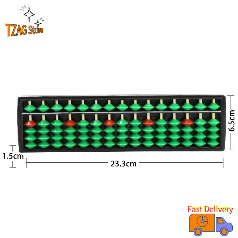 TZAG Kids Abacus 15 Digits Arithmetic Abacus Kids Maths Calculating Tool Teaching Aids Educational Toys For Boys Girls Gifts