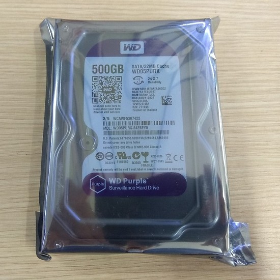Ổ cứng máy tính HDD 500Gb WD Tím