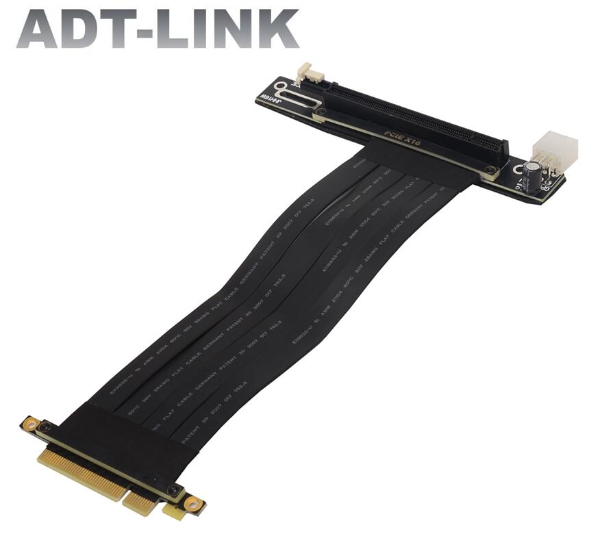 Eth pcie 3.0 x8 to x16 graphics card extension cable with 6pin power connector for rtx 3060 pci-e 3.0 riser btc mining bitcoin