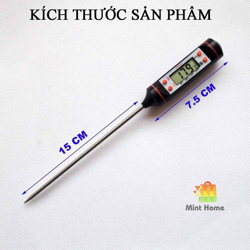 Nhiệt kế đo nhiệt độ nước pha sữa cho các mẹ