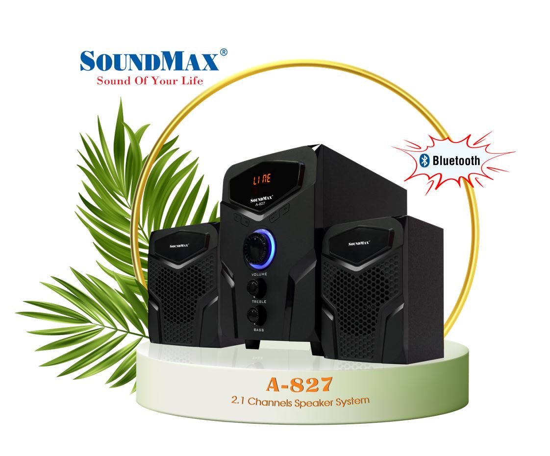 [HCM]Loa Vi Tính Soundmax A827/2.- Hàng ChínG HãnH giá rẻ Bass Siêu Trầm, Hổ Trợ Bluetooth 5.0, Thiết Kế Sang Trọng rẻ hơn thị trường