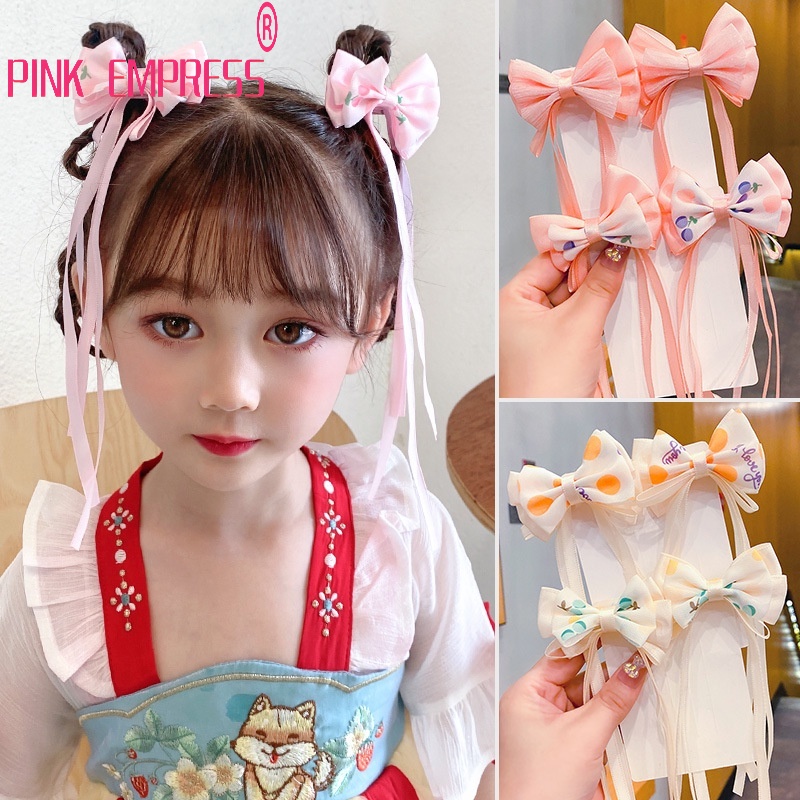 Cặp Nơ Cài Tóc Xinh Xắn Cho Bé Gái