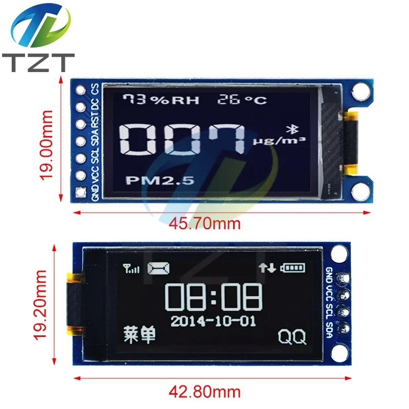 【Worth-Buy】 1.3 Inch Oled Display 64128 Lcd Module Sh1107 Lcd 1.3  oled Vertical Screen Module For Arduino