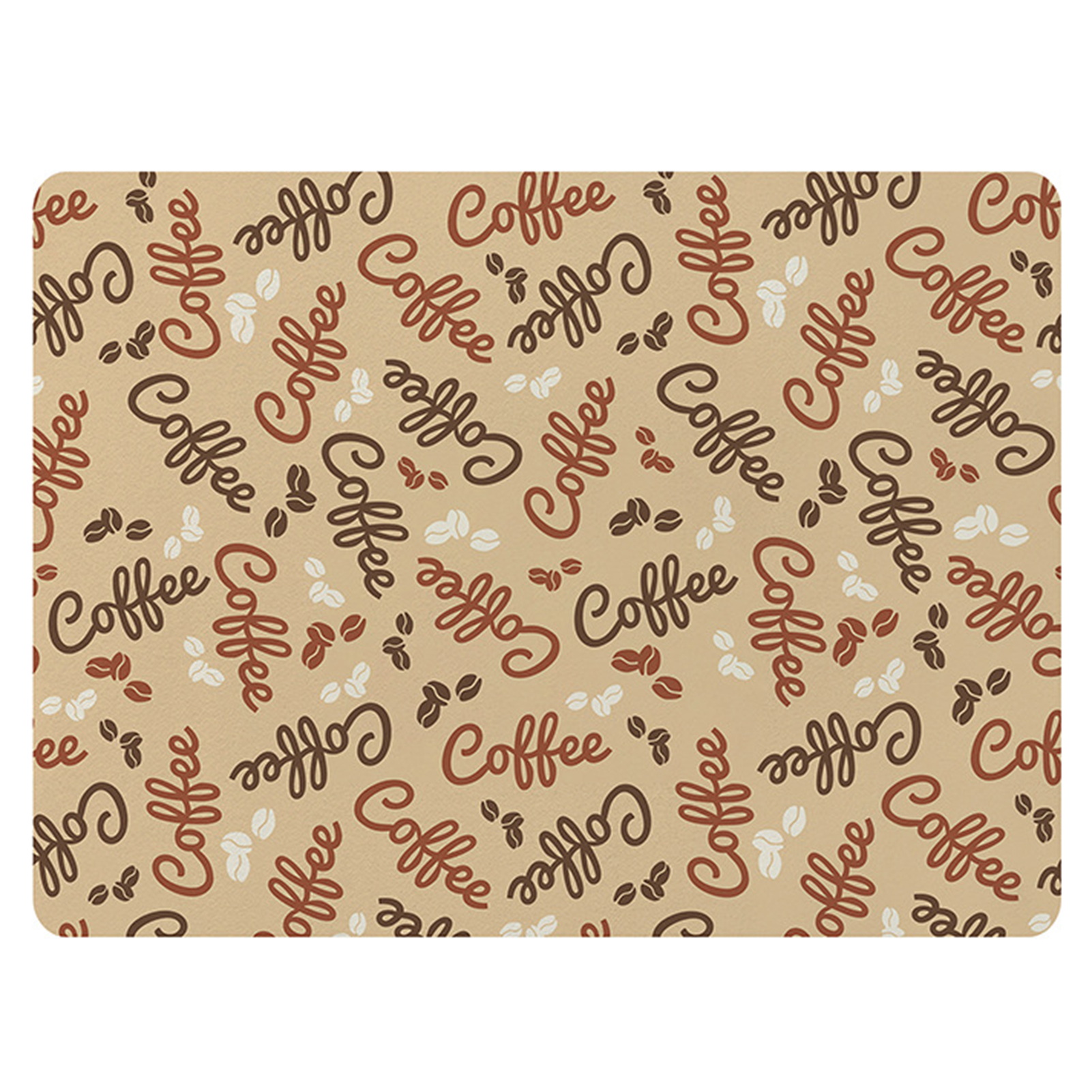 Terylin Dish Dryer Mat Water-absorbent Kitchen Mat Non-slip Absorbent Kitchen Mat for Home Counter Multi-purpose Coffee Maker Dish Drying Mat less Than