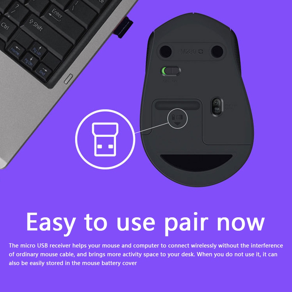 Chuột không dây Logitech M280