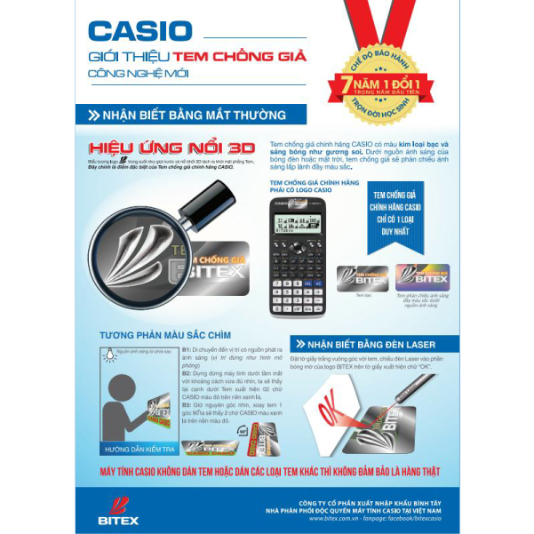 Máy Tính Casio FX580VNX (NEW) Chính Hãng