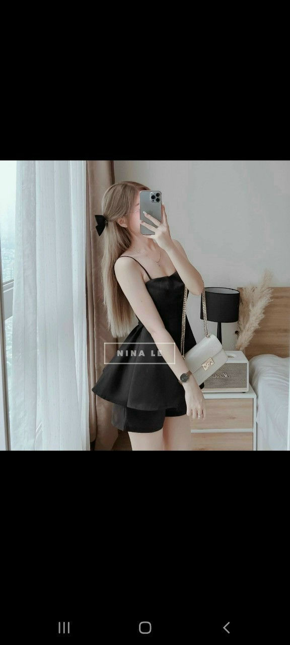 Set đồ đùi 2 dây xinh xắn (có mút)