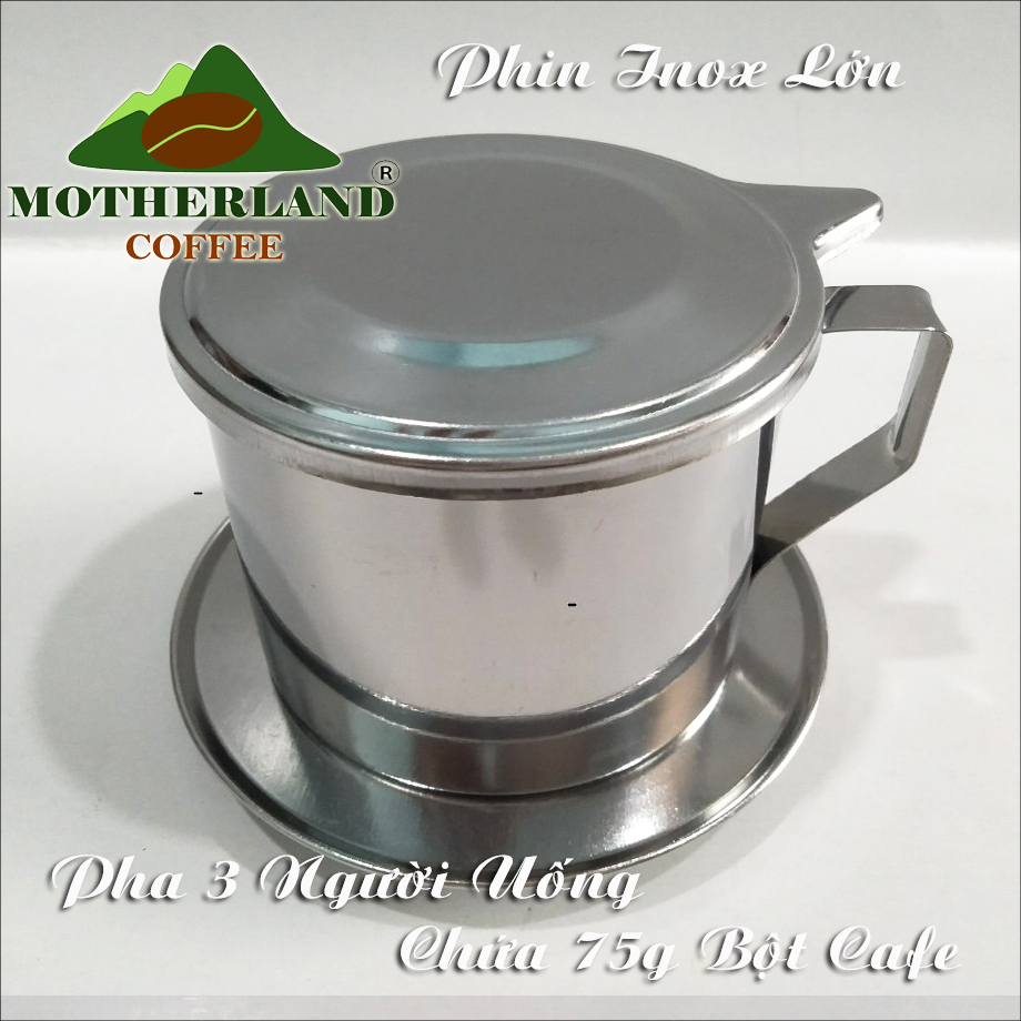 Phin Pha Cà Phê Inox Cỡ Lớn 3 Người Uống Chứa 75g Bột Cafe (Phin 9)