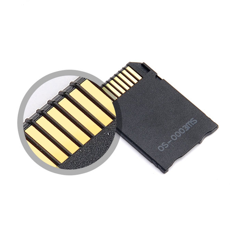 Memory Stick Pro Duo Adapter, Micro-SD/Micro-SDHC TF Card to Memory Stick MS Pro Duo Card for Sony PSP Card Adapter