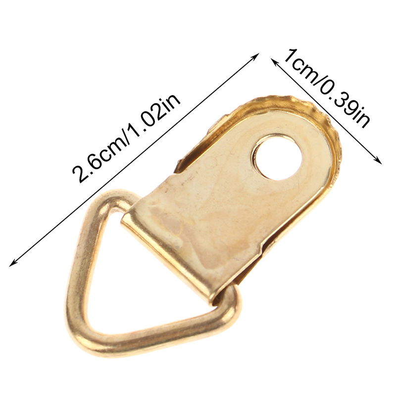 100Pcs%20Golden%20Silver%20Triangle%20D-Ring%20Hanging%20Picture%20Oil%20Painting%20Photo%20Mirror%20Frame%20Wall%20Hooks%20Cross%20Stitch%20Hook%20Accessories%20-%20Image%202