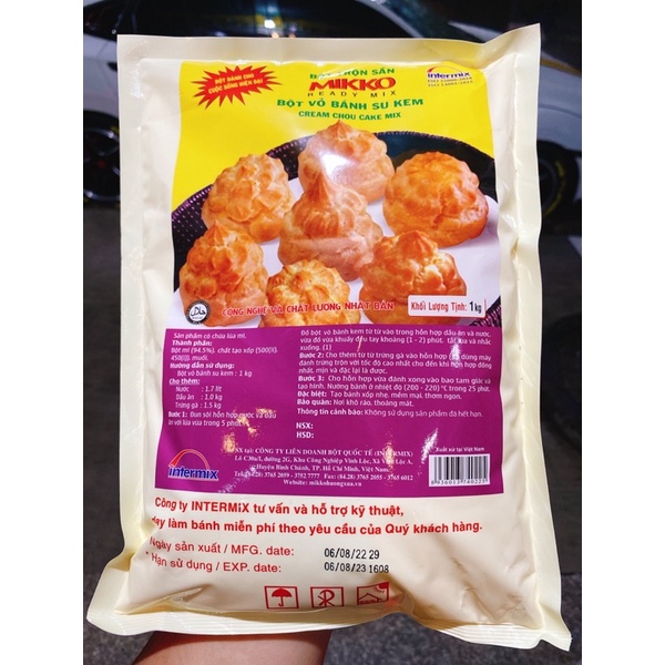 Bột trộm sẵn Vỏ Bánh Su Mikko 1kg ( Nguyên Liệu Làm Bánh )