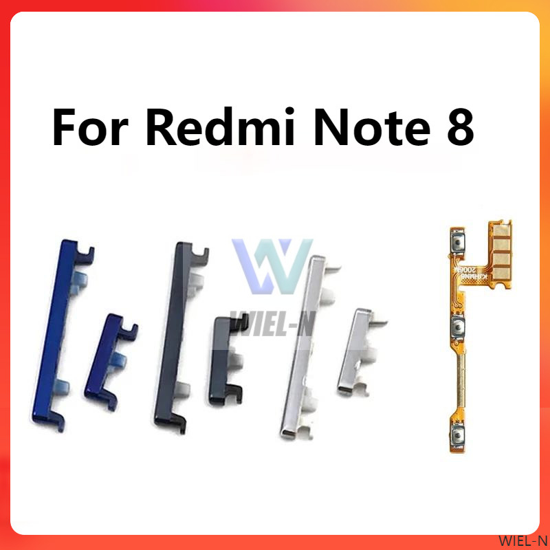 For Redmi Note 8 switch ribbon power volume button bent replacement. 