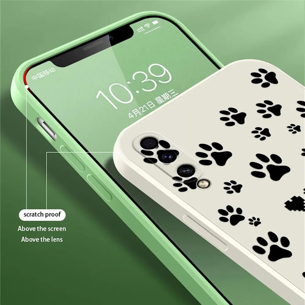 Cute Cartoon Cat Animal A30S Case For Samsung Galaxy A50 A7 2018 A30 S A20 A70 M30S M14 M31 M32 M51 Liquid Silicone Phone Covers. 