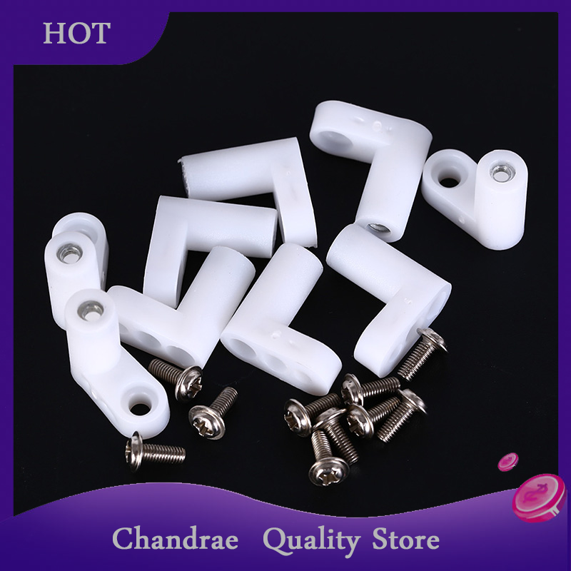 [Chandrae] 10pcs fixed plastic pcb mounting feet 20mm L type feet with screws