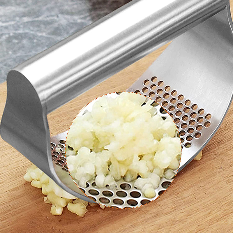 Upgraded Stainless Steel Garlic Press Squeezer Manual Garlic Ginger ...