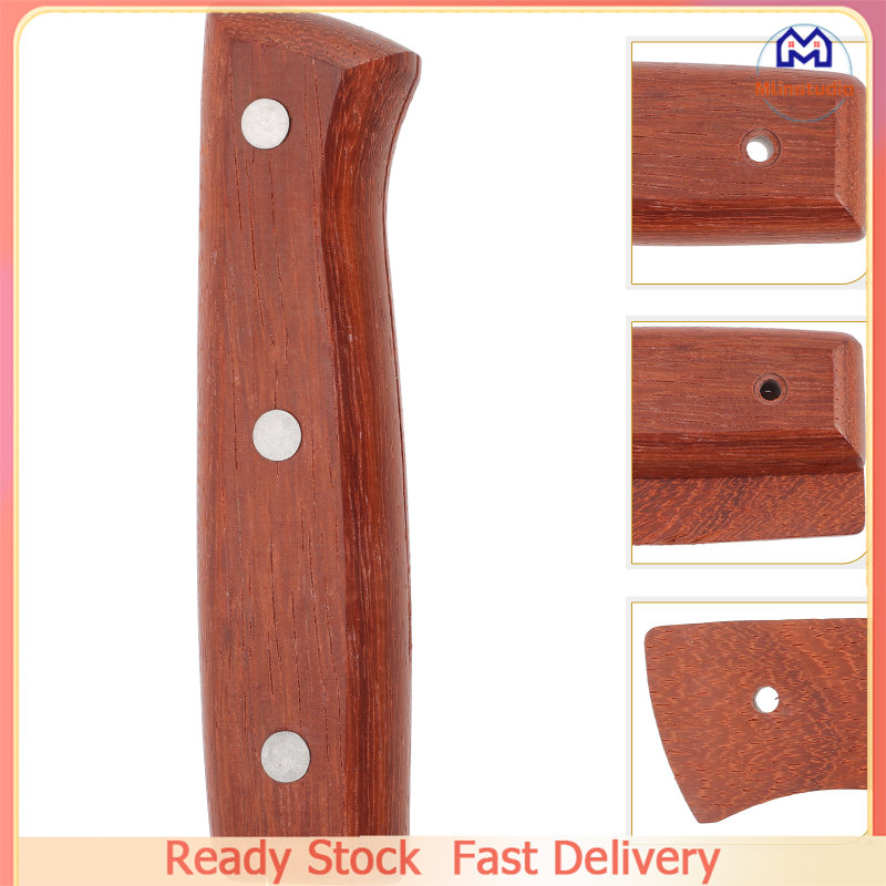 Mlinstudio 1 bộ dao cắt tay cầm bằng gỗ thay thế dao cắt nhà bếp tay cầm dao cắt chống trượt tay cầm