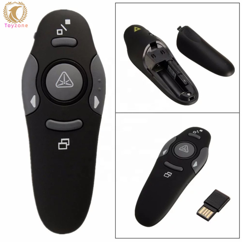 🚀USB Presenter Wireless 2.4 GHz Powerpoint Remote Control Pointer Red Presentation Remote Control For Computer Laptop