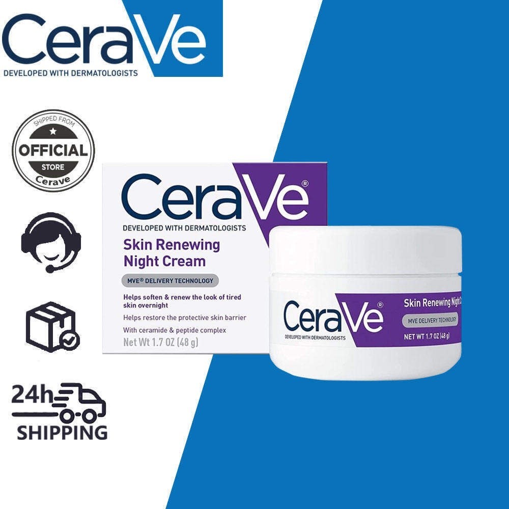 CeraVe Skin Renewing Night Cream with Peptides 48g | Lazada Singapore