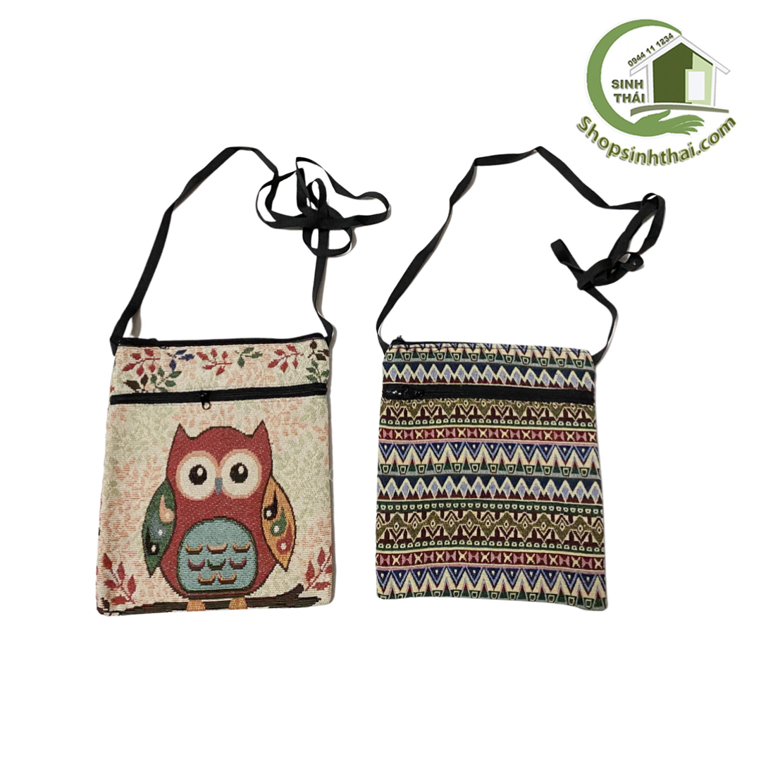 [HCM]Bóp ví túi đeo chéo thổ cẩm nhiều mẫu - chọn kiểu - giao màu ngẫu nhiên