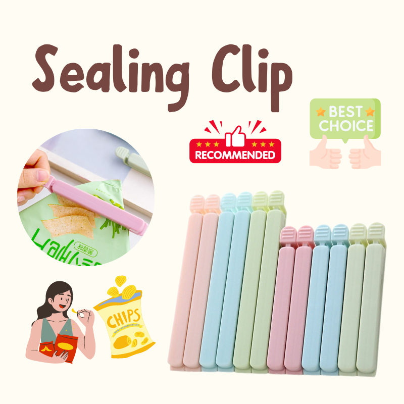 5pcs Chip Bag Clips Kitchen Food Clips Bag Sealing Clips Perfect for Snack  Food Packages Storage