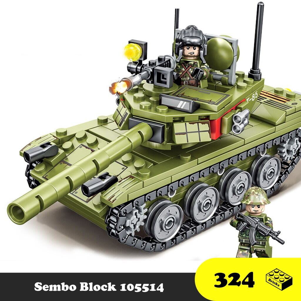 Lego Sembo Block Tank 105514, Lego Xe Tank Bọc Thép 85, Xếp hình thông minh thumbnail