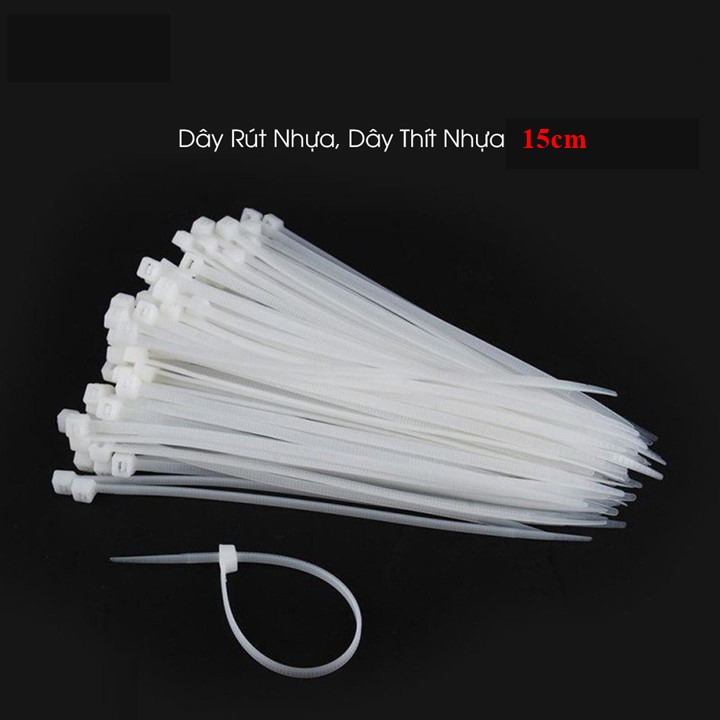 Dây rút nhựa 15cm khoảng 80 sợi 1 bịch