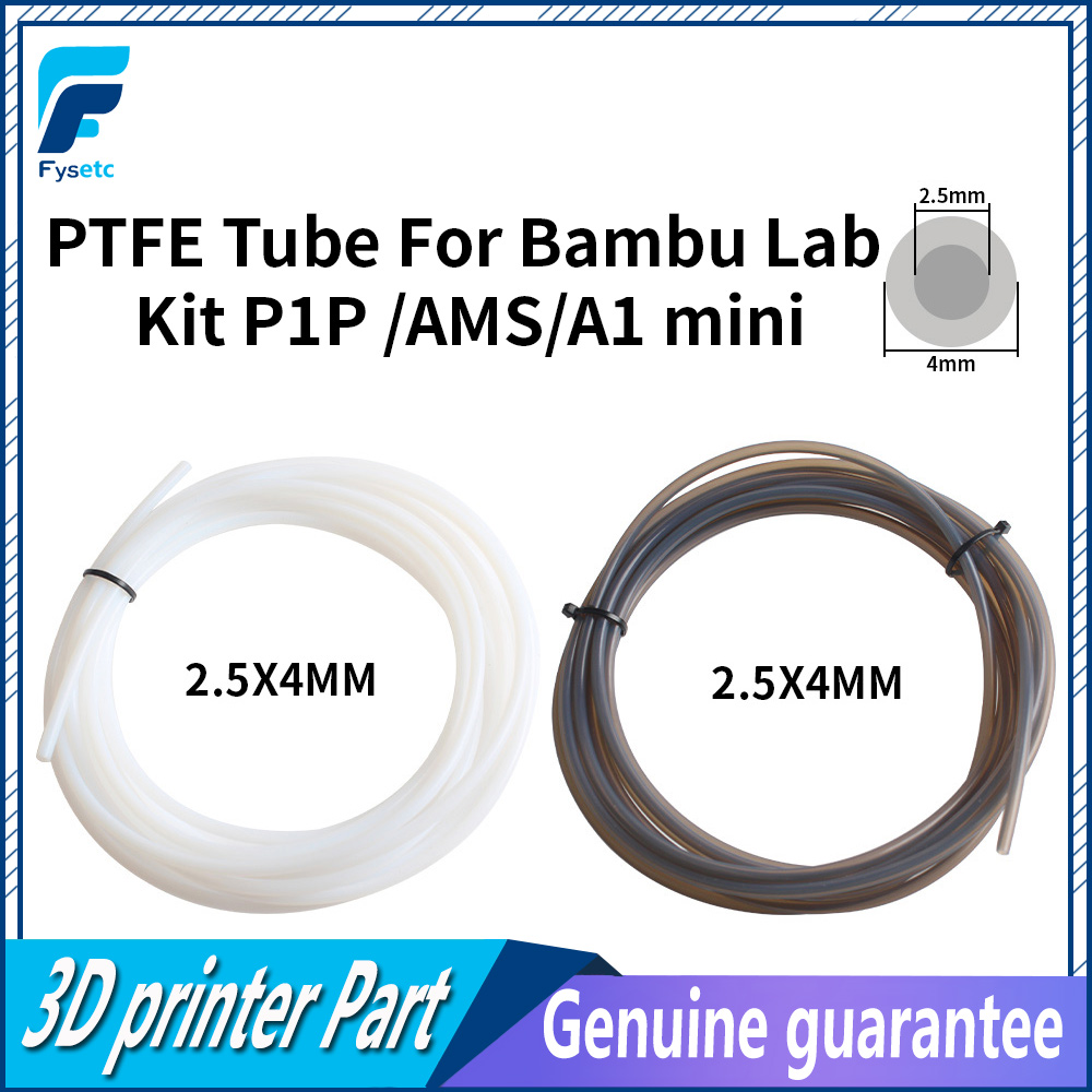 【Limited Stock Available】 PTFE for Bambu Lab P1P AMS A1 mini Teflonto Bowden Extruder 1.75mm ID2.5mm