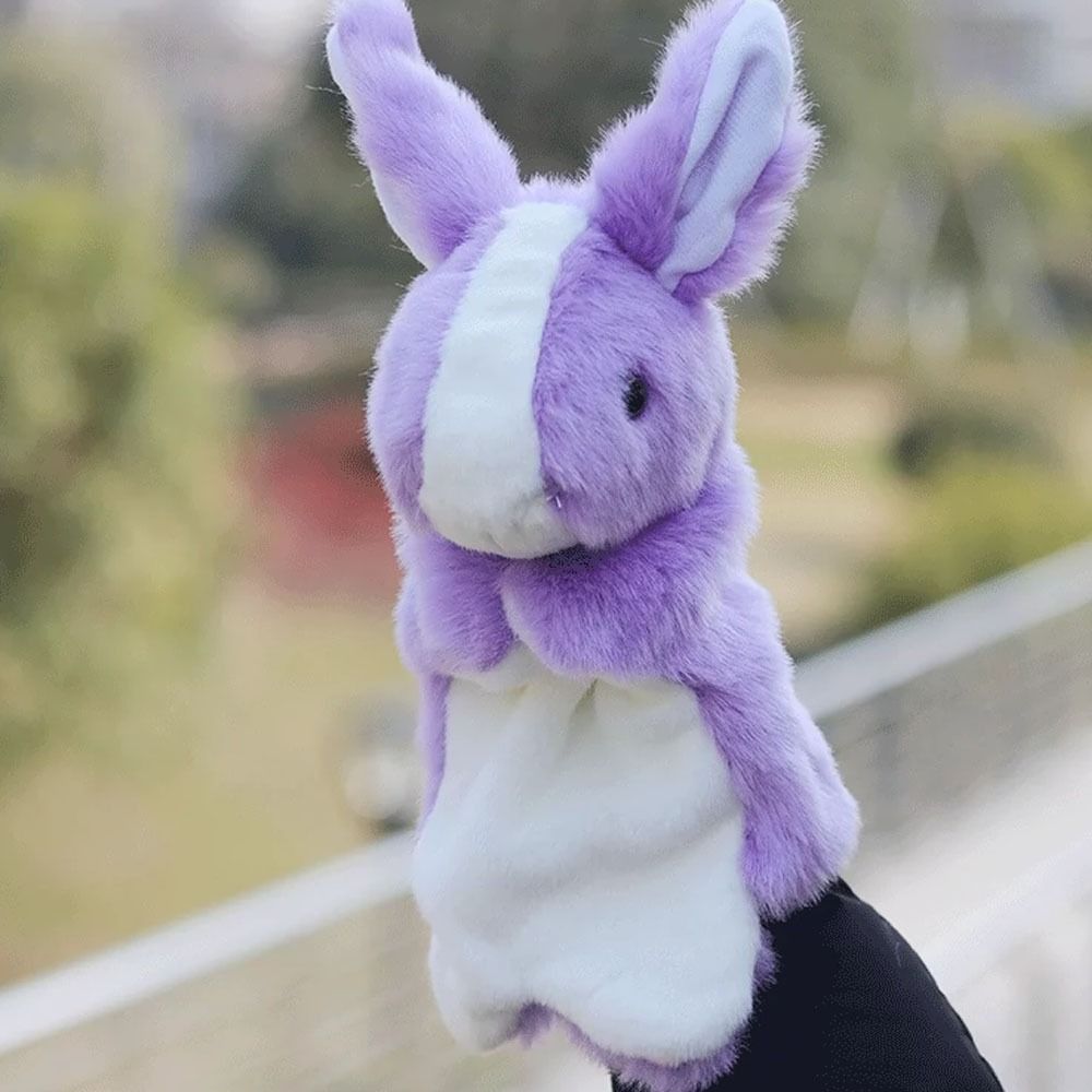 Learning Toys Plush Rabbit Bunny Hand Puppet Stuffed Animal Cartoon ...