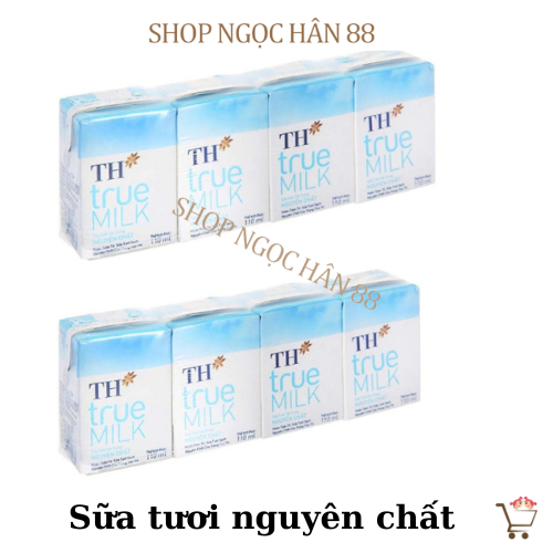 Combo 2 Vỉ Sữa tươi TH TRUE MILK ( 8 hộp x 110ml)