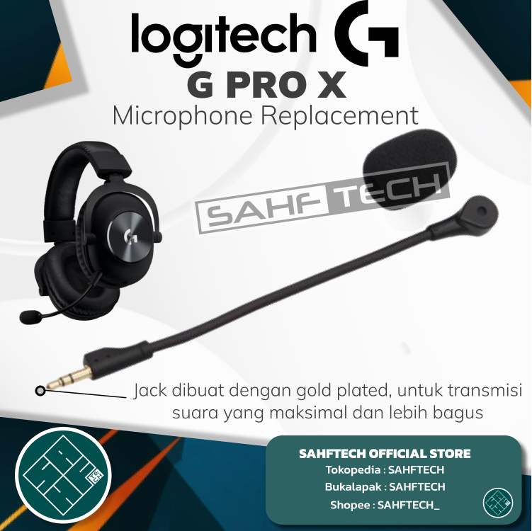 Mic Logitech G Pro X Gaming Headset 