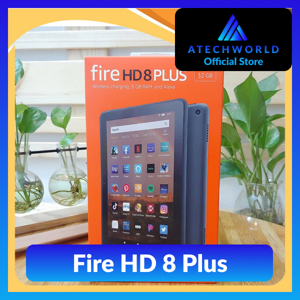 Máy tính bảng Kindle Fire HD 8 Plus Thế Hệ 10th Màn hình 8Inch RAM 3GB Dung Lượng 32GB
