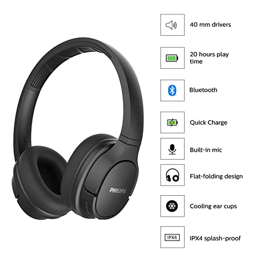 philips bluetooth earphones with mic