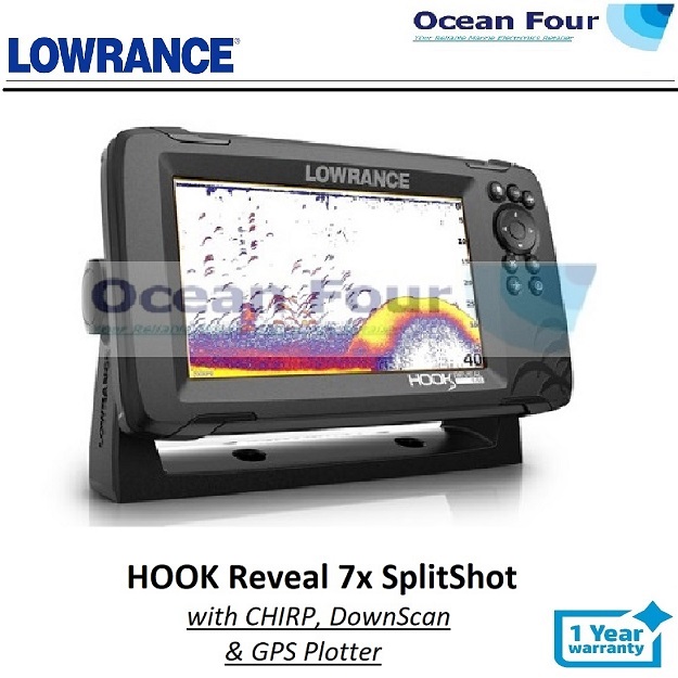 Lowrance Hook Reveal 7x SplitShot (Free 32 GB msd card)