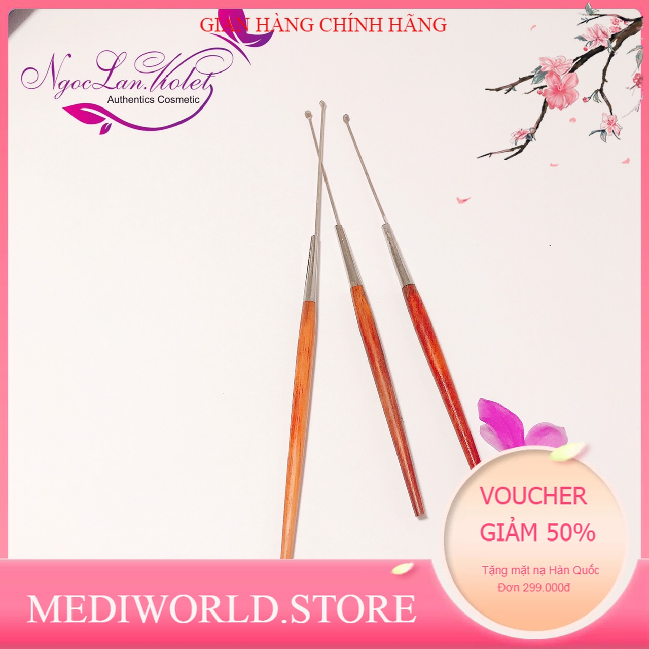 Tách lẻ cây lấy ráy tai cán gỗ