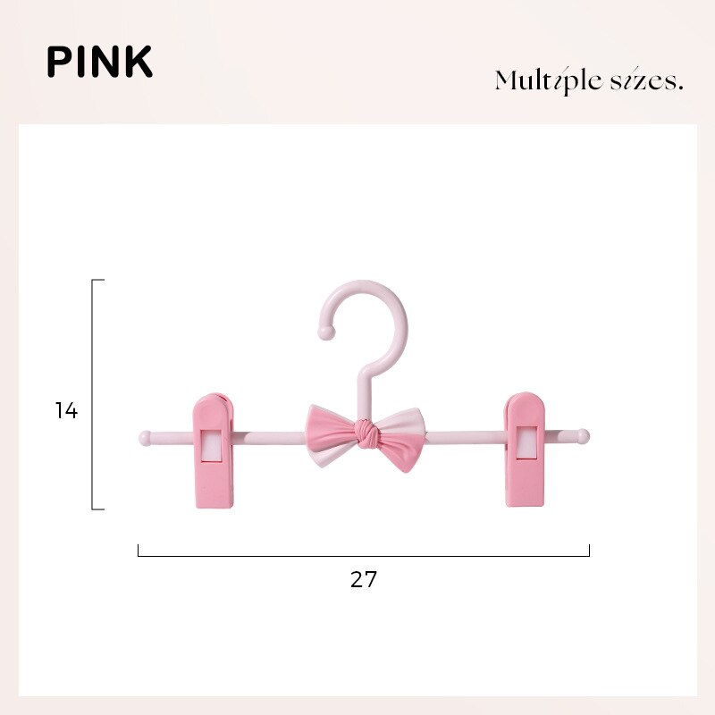 5Pcs Children's Trouser Racks Retractable Cute Baby Clothes Hanger Racks Adjustable Non-Slip Drying Rack Kids Coats Hangers