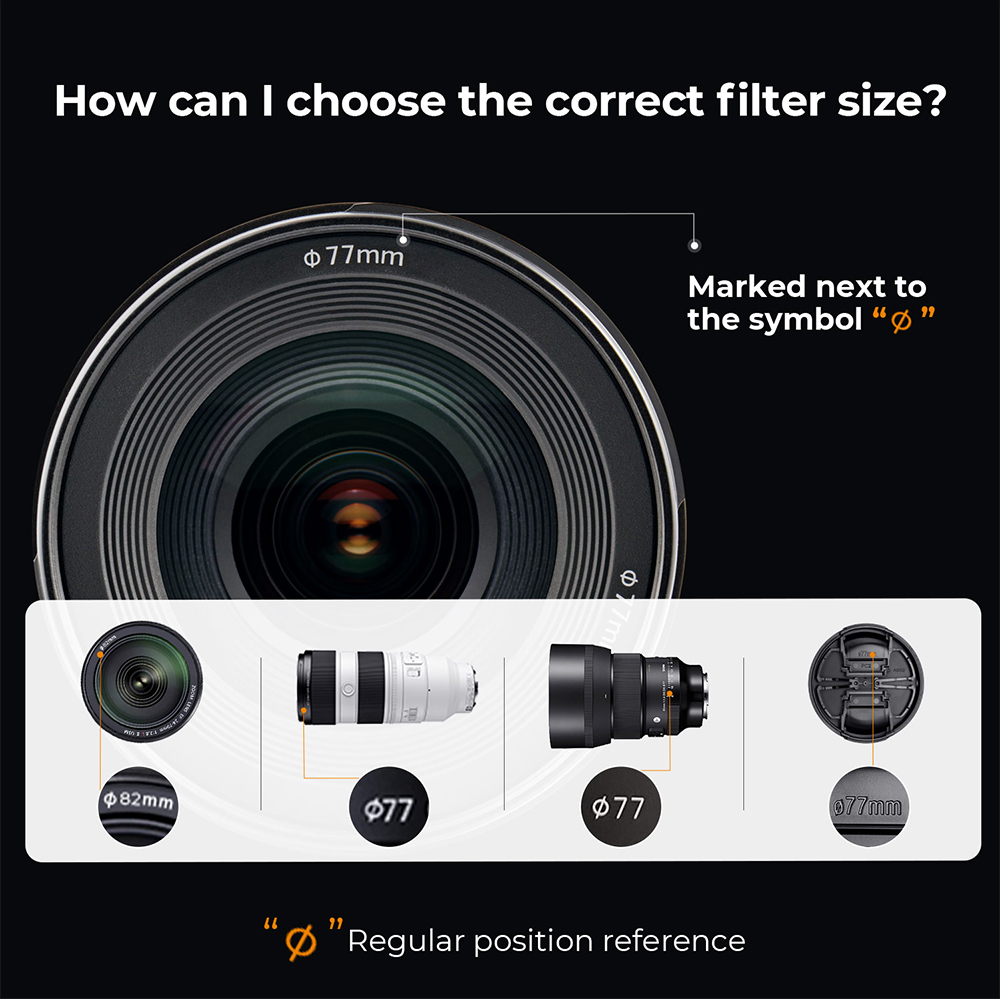 K&F Concept Variable ND2-2000 (1-11 Stops) ND VND Camera Lens Filter 18 Multi-Coated Adjustable Neutral Density Filter with 1 Cleaning Cloth for Camera Lens 49 52 55 67 72 77 82mm