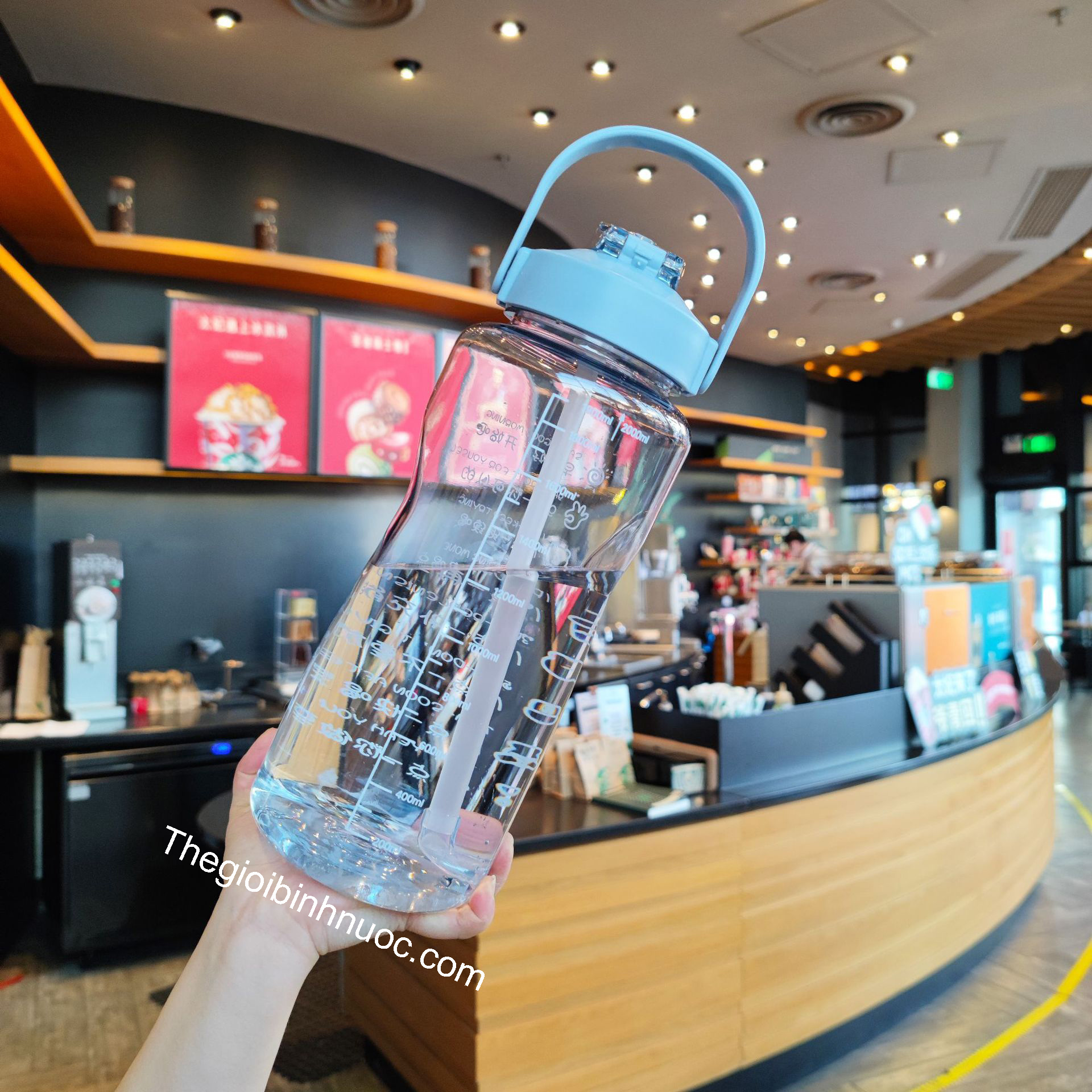 Bình Nhựa Nút Bật BPA FREE 2L N202