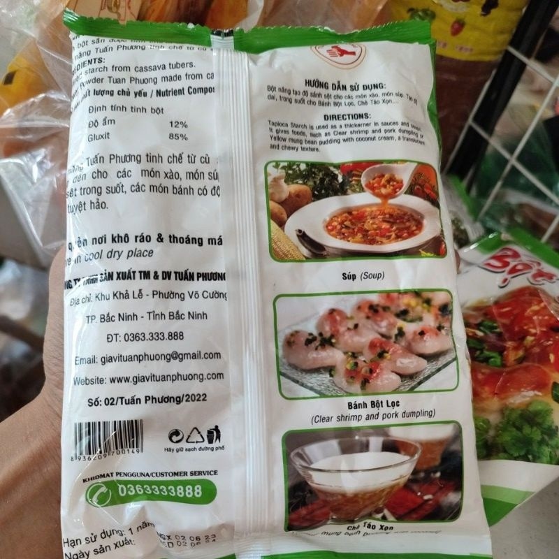 Bột năng dẻo dai gói 400g date luôn mới