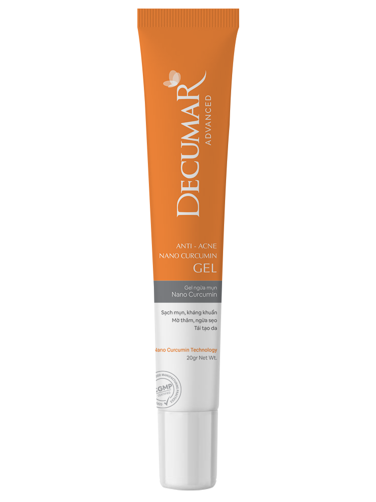 Gel Decumar Advanced Ngua Mụn Nano Curcumin Dòng Mới 20gr