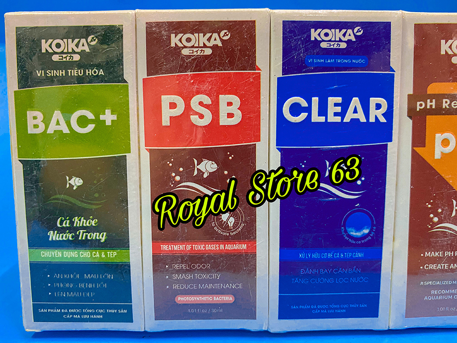 Combo 5 chai ( chai 30ml ) Koika chuyên dùng cho cá và tép cảnh