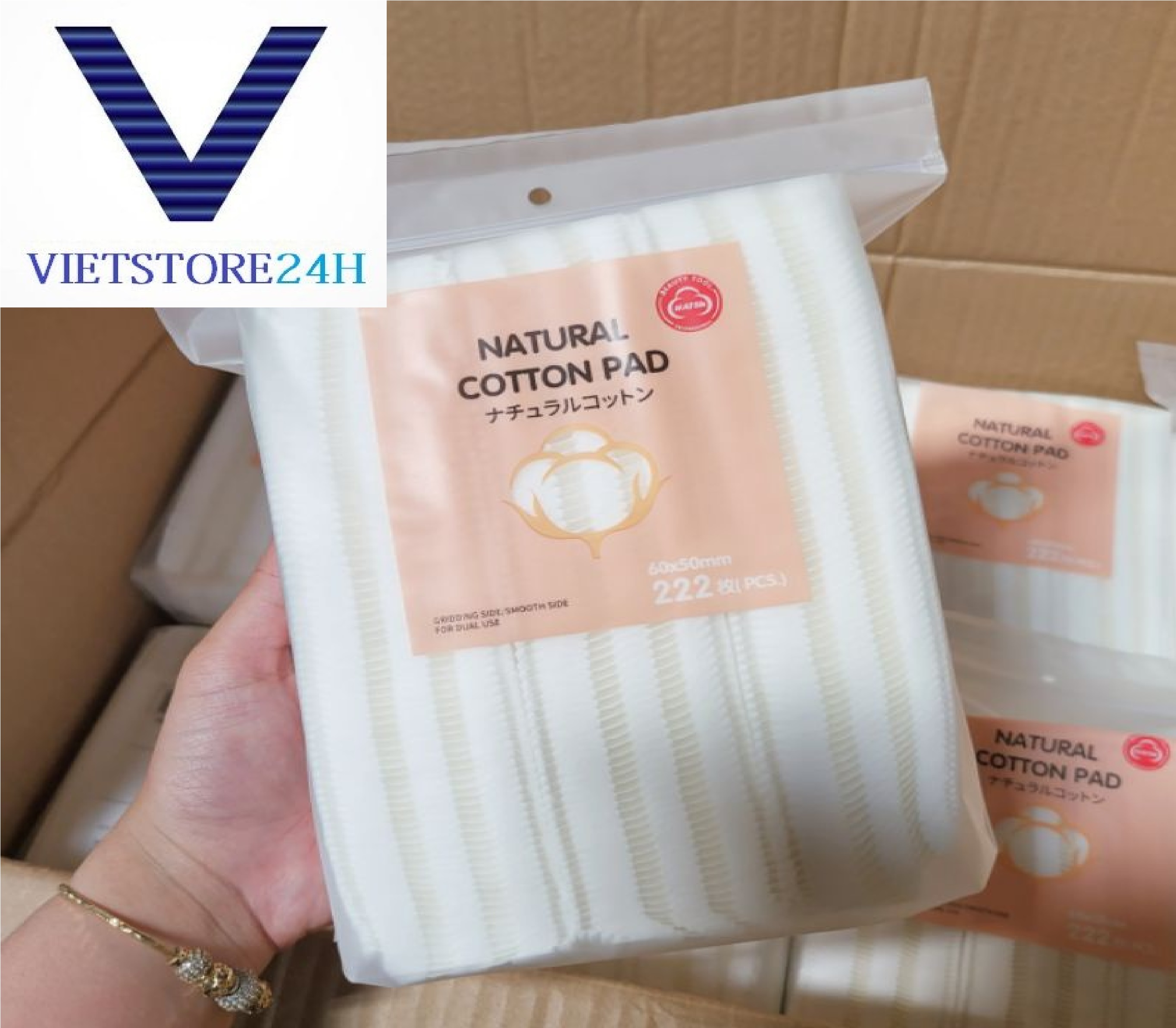 Bông Tẩy Trang NATURAL COTTON PAD