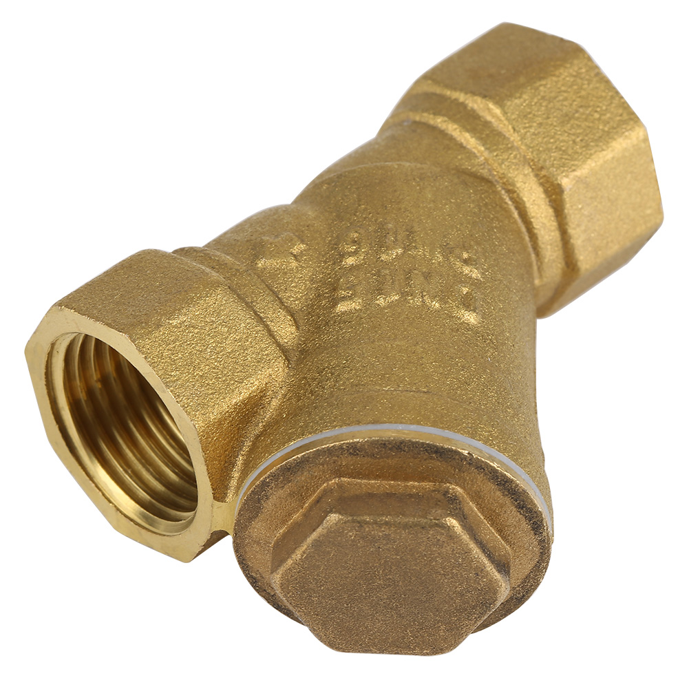 Brass Strainer Filter 1/2 BSPP Female Thread Y Shaped Valve Connector for  Water Oil Separation DN15 Connection Filter