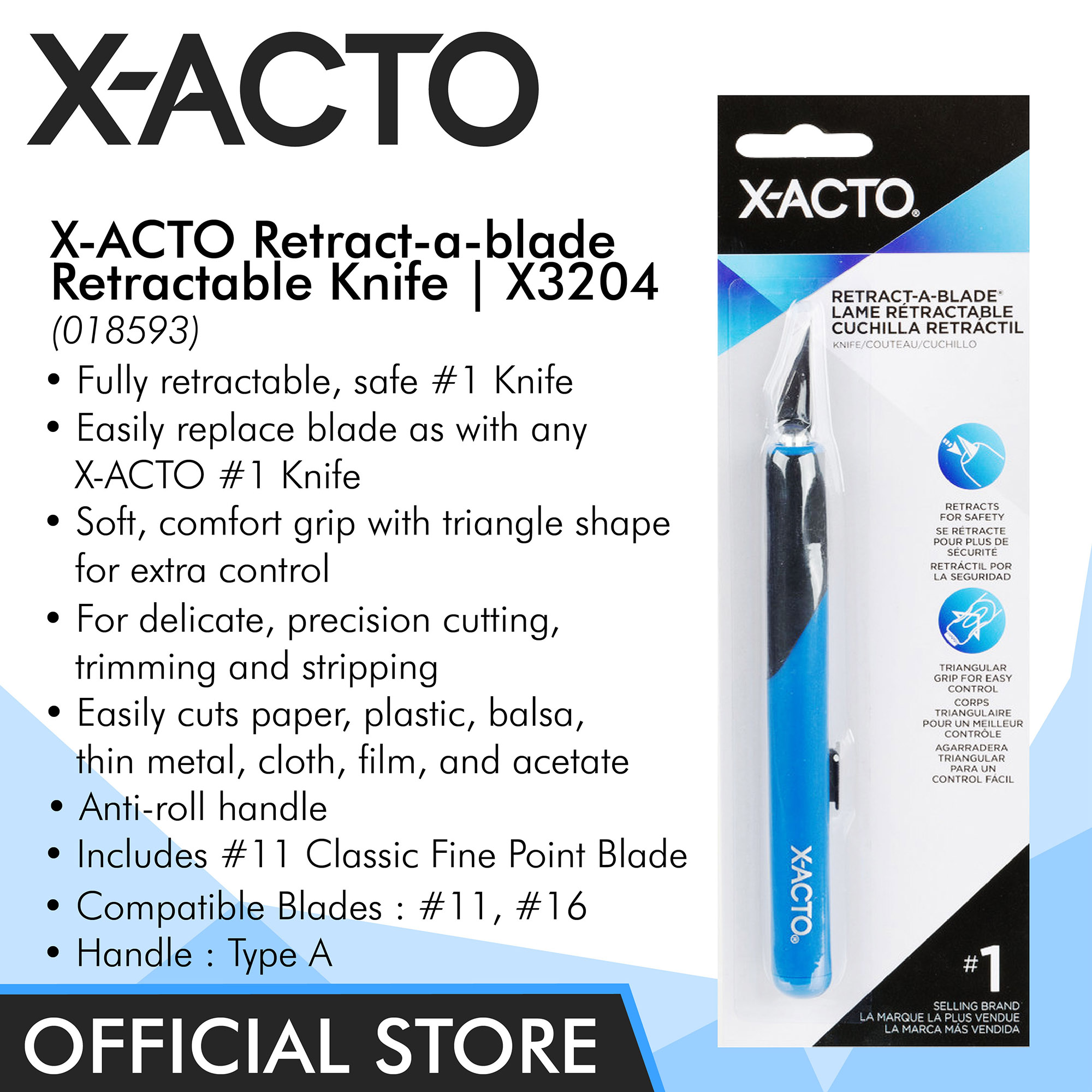 X-ACTO #1 Retract-A-Blade Knife
