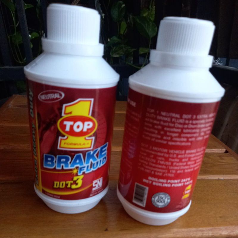 Brake fluid Top 1 Netral/ bening 300 ml Dot 3 minyak rem standar SNI