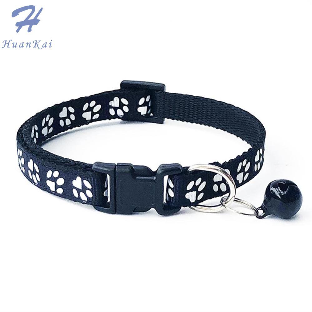 1Piece Adjustable Pet Collar With Bell Pet Cat Supplies Accessories for Puppy Dog Chihuahua Bulldogs