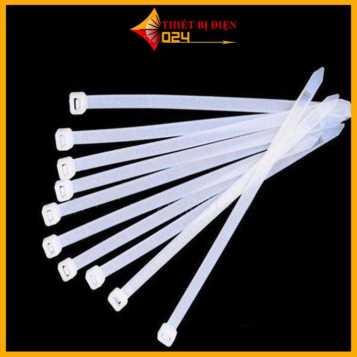 Gói 500 Dây Thít, Dây Buộc 4x200mm Trắng