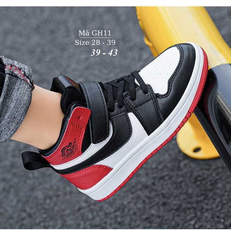 Giày Jordan cổ cao Đỏ Đen💥 Sneaker nam nữ đủ size